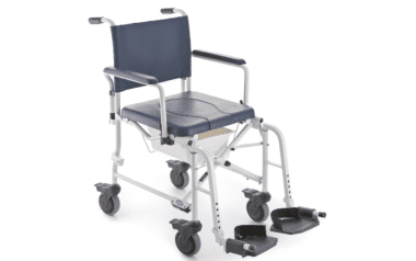 Cadeira de banho e sanitária Lima com 4 rodizios da Invacare