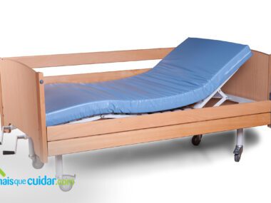 Cama articulada manual supreme com colchão hospitalar