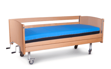 cama articulada hospitalar manual supreme com colchão de viscoelástico premium