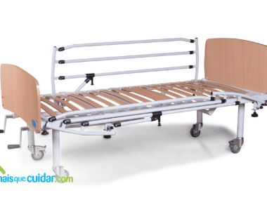Cama hospitalar manual com grades