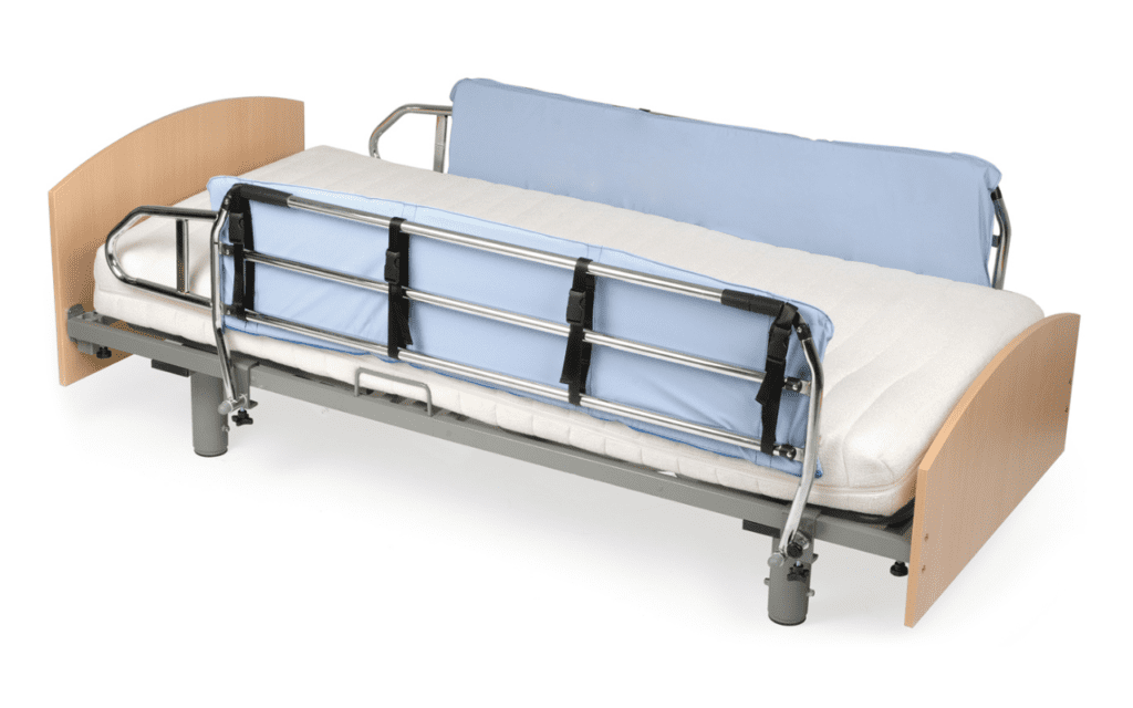 Protetor de grades metálicas para cama hospitalar