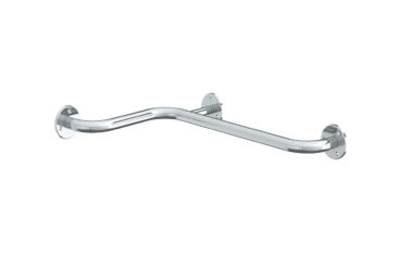 Barra de apoio horizontal em inox para casa de banho