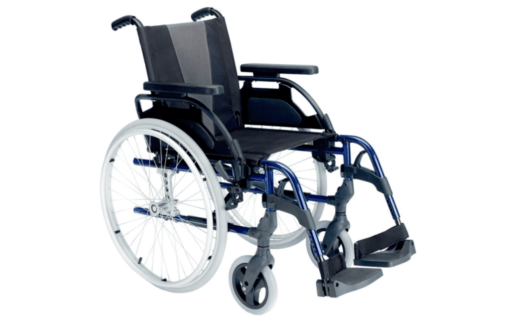 Cadeira de rodas leve breezy style azul