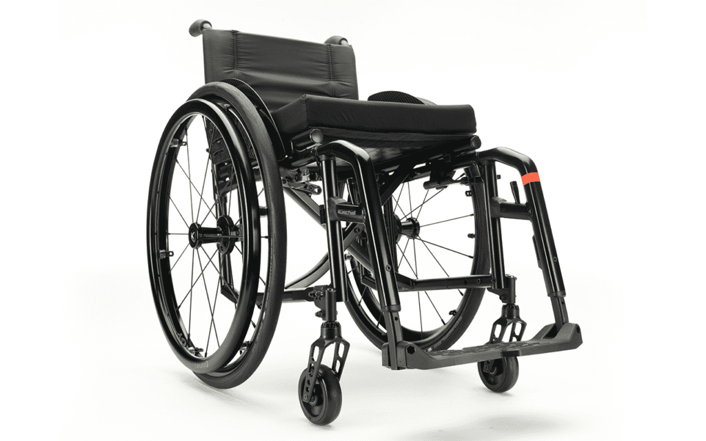 Cadeira de rodas de liga leve kuschall compact 2.0