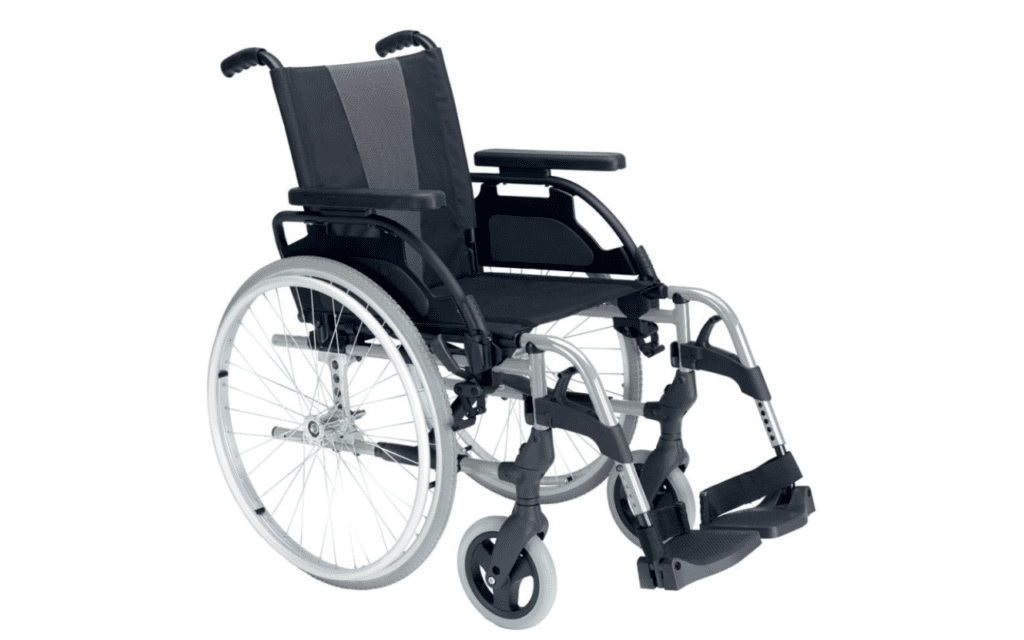 Cadeira de rodas dobrável Breezy Style Cinzento