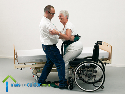 Disco giratório profissional para transferência de idosos ou doentes com mobilidade reduzida