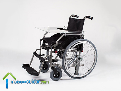 mesa acrilica para cadeira de rodas manual
