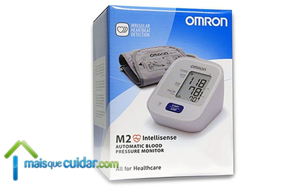 caixa do medidor de tensão arterial M2 da Omron