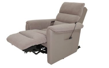 Poltrona cosy up em microfibra cinza taupe Invacare