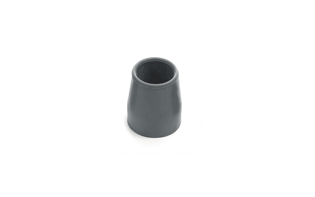 Ponteira em borracha cinza com 28 mm de diametro para bengalas ou andarilhos