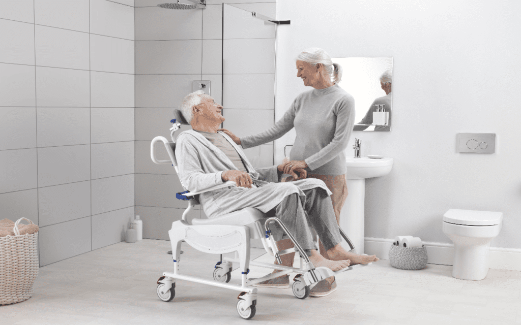 Cadeira sanitária com rodas Ocean Ergo Vip da Invacare