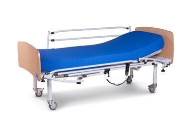 Cama articulada electrica com grades e com colchão viscoflex