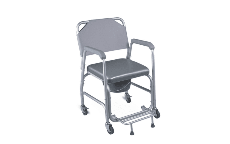 Cadeira de rodas em aluminio de banho e sanitária Basic da Mais que Cuidar
